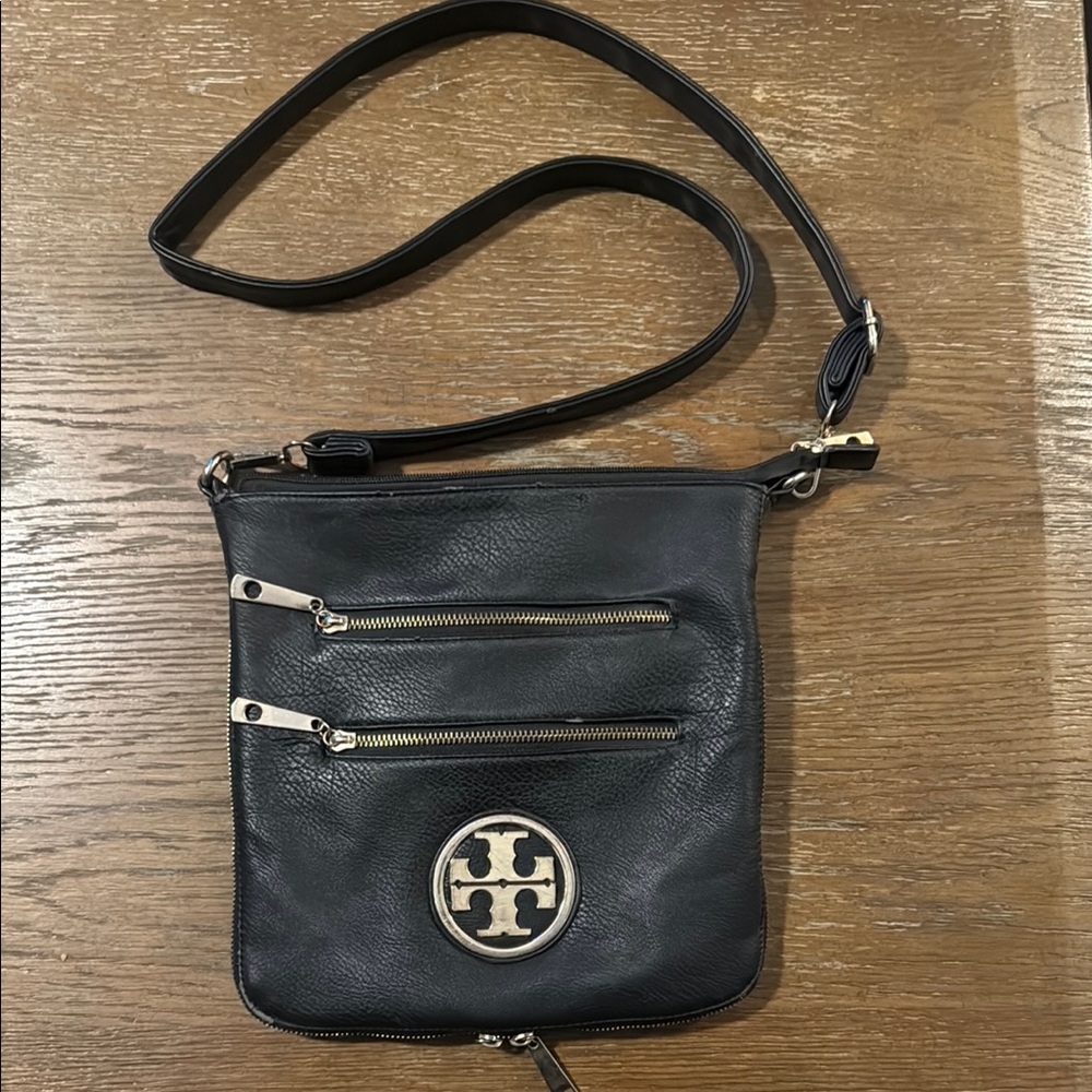 Tory Burch Black Leather Crossbody Bag